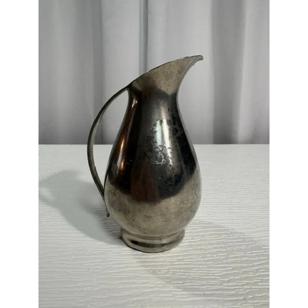 Vintage Royal Holland Pewter K.M.D. Tiel Pitcher Daalderop Holland 6.5